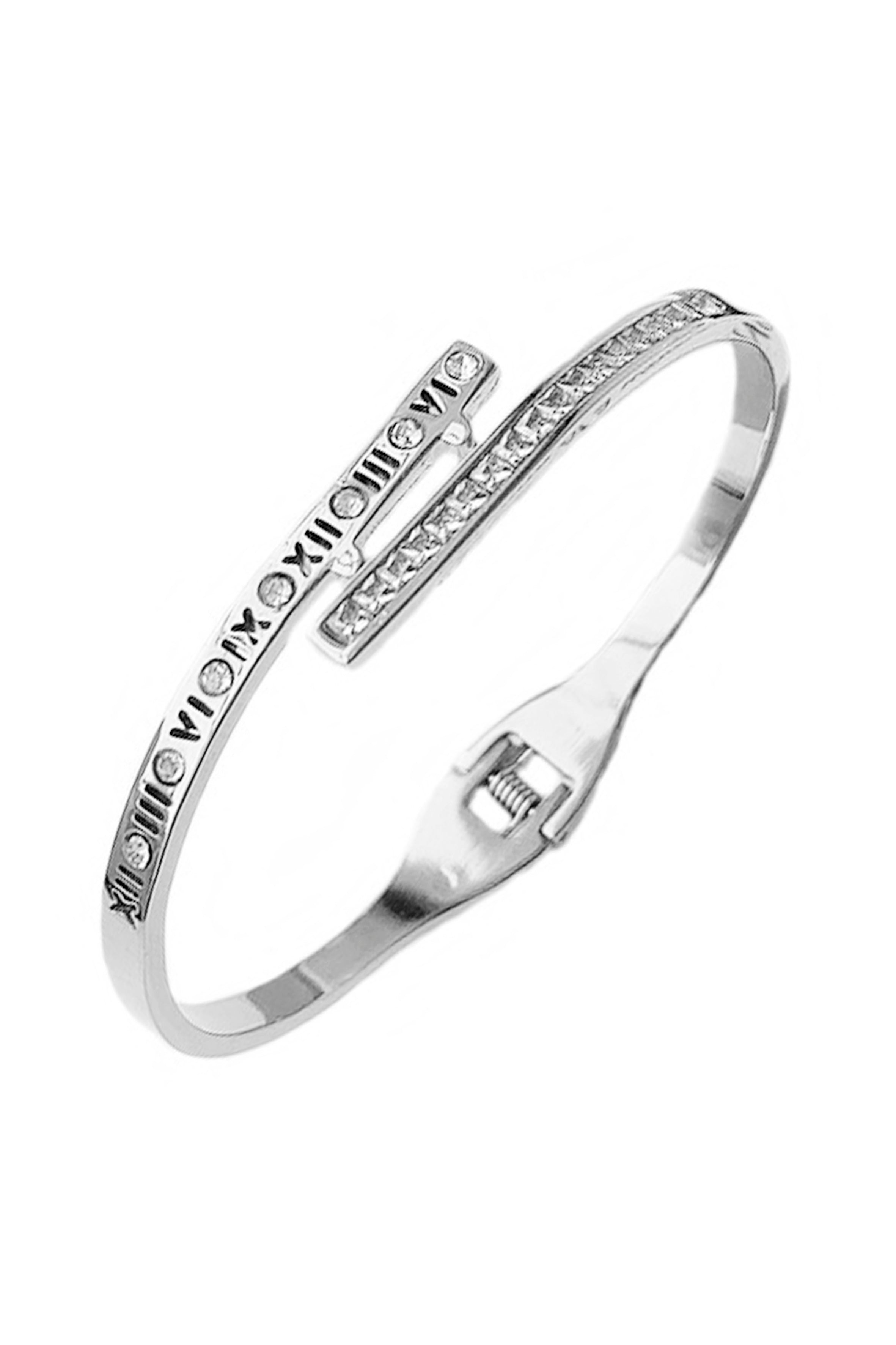 Roman Numerals Stainless Steel Bracelet B2767