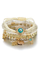 Evil Eye Bead Bracelet Set B2854
