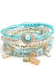 Evil Eye Bead Bracelet Set B2854