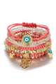 Evil Eye Bead Bracelet Set B2854