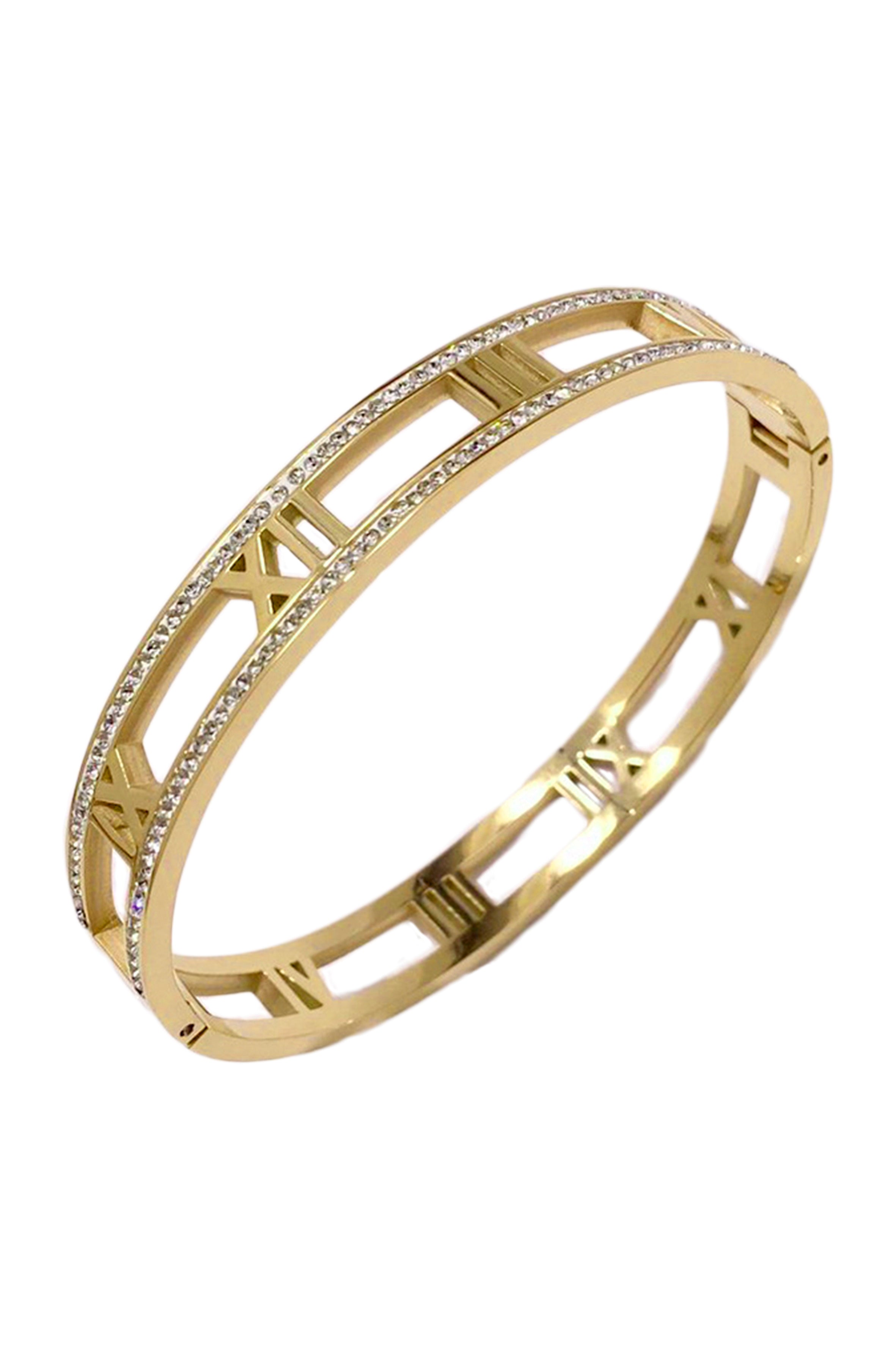 Roman Numerals Stainless Steel Bracelet B2916