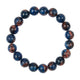 Blue Orange Granite Stone Stretch Bracelet B2930-10MM