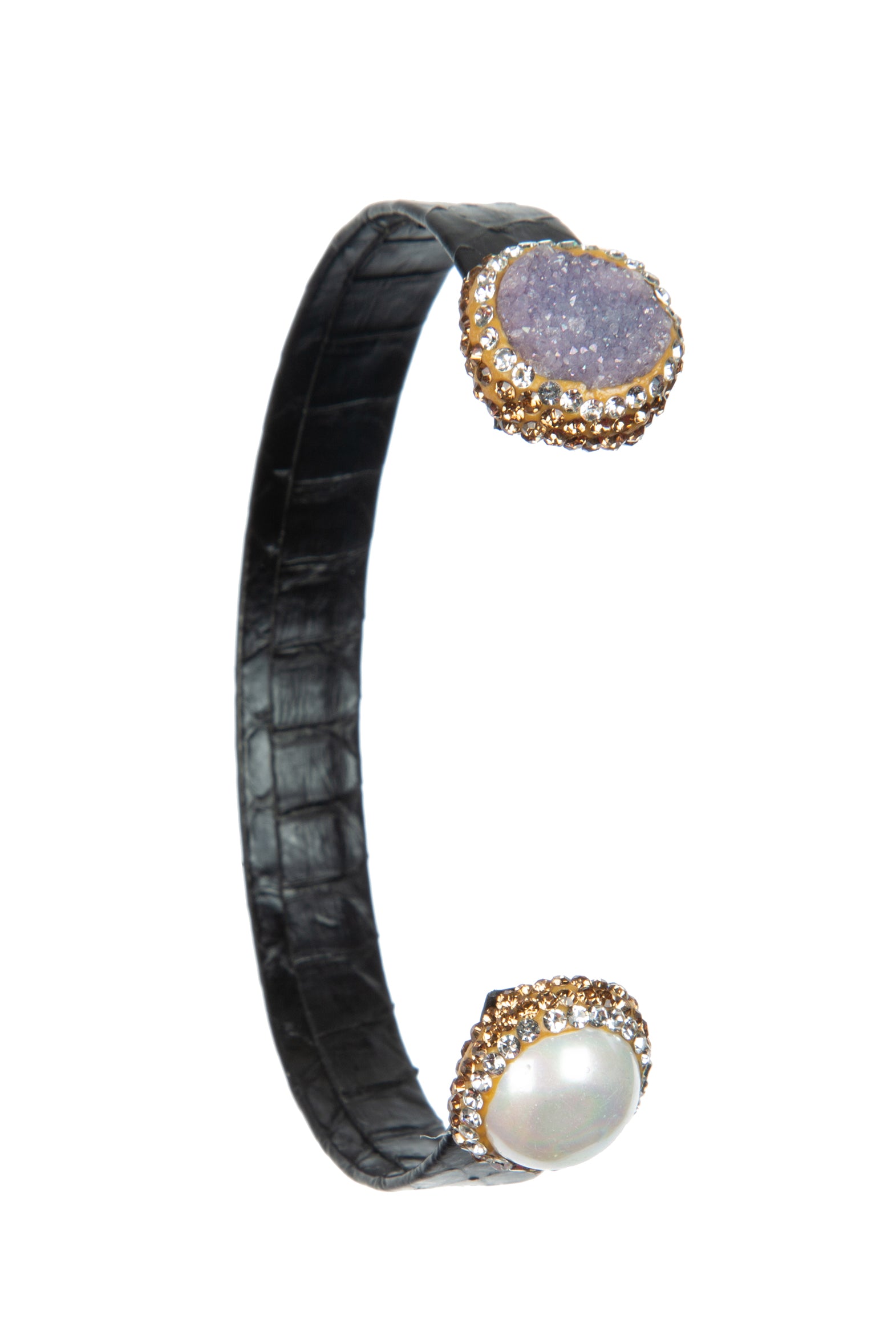 Druzy quartz and barroque pearl bracelet shops