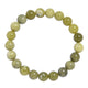 Olive Jade Stone Stretch Men Bracelet B3232-10MM