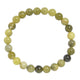 Olive Jade Stone Stretch Men Bracelet B3232-8MM