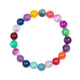 Multi Jade Stone Stretch Kids Bracelet B3246-8MM
