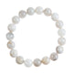 White Crazy Agate Stone Stretch Bracelet B3590-10MM