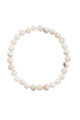 White Crazy Agate Stone Stretch Bracelet B3590-6MM