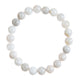 White Crazy Agate Stone Stretch Bracelet B3590-8MM