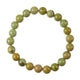 Green Medicinal Stone Stretch Bracelet B3596-8MM