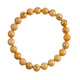 Yellow Medicinal Stone Stretch Bracelet B3597-8MM