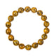 Yellow Black Granite Stone Stretch Bracelet B3601-10MM