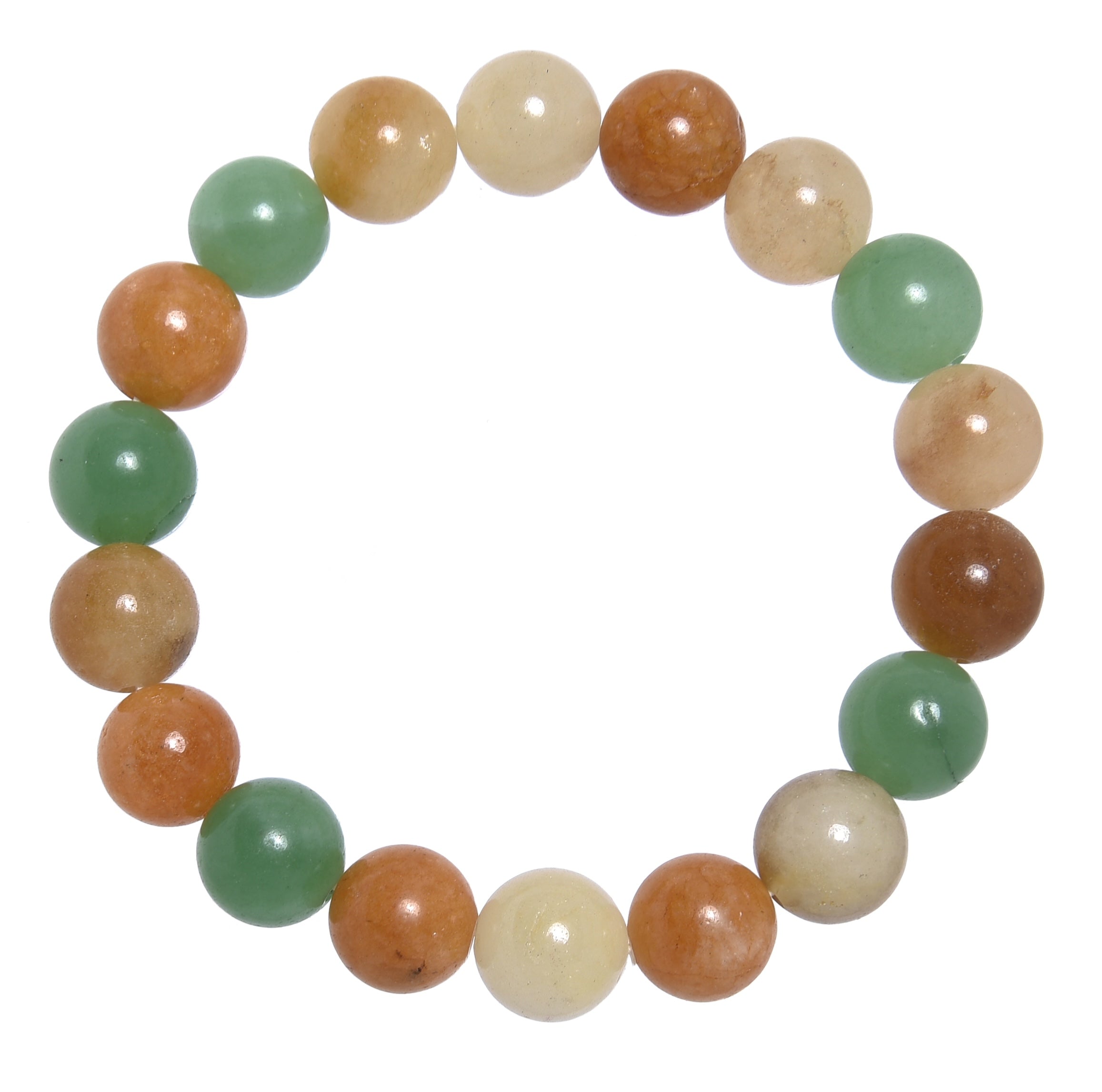 Multi Chalcedony Stone Stretch Bracelet B3604-10MM