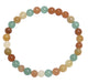 Multi Chalcedony Stone Stretch Bracelet B3604-6MM
