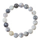 White Opal Stone Stretch Bracelet B3623-10MM