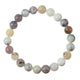 White Opal Stone Stretch Bracelet B3623-8MM