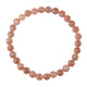Sunstone Bead Stretch Bracelet B3628-6MM
