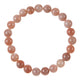 Sunstone Bead Stretch Bracelet B3628-8MM