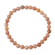 Orange Moonstone Bead Stretch Bracelet B3634-6MM