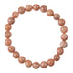 Orange Moonstone Bead Stretch Bracelet B3634-8MM