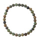 Green Dendrite Bead Stretch Bracelet B3712 6MM