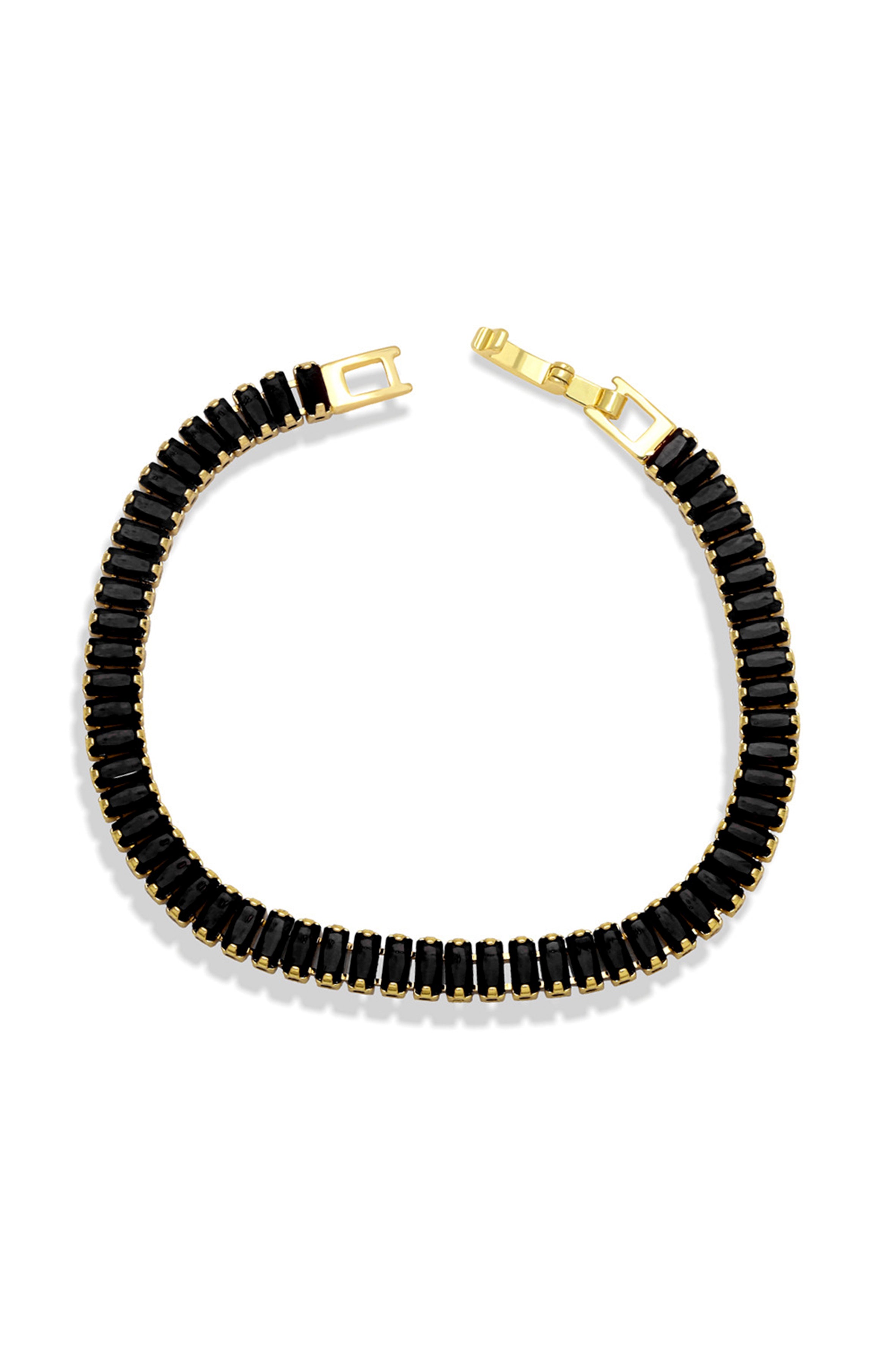 Pulsera de cadena con circonitas cúbicas B3731