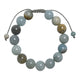 Amazonite Stone Braided Shamballa Bracelet B4107-12MM