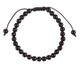 Onyx Braided Shamballa Bracelet B4114-6MM