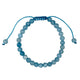 Cracked Turquoise Stone Braided Shamballa Bracelet B4117-6MM