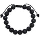 Lava Stone Braided Shamballa Bracelet B4123-10MM