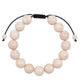 Fossil Stone Braided Shamballa Bracelet B4124-12MM