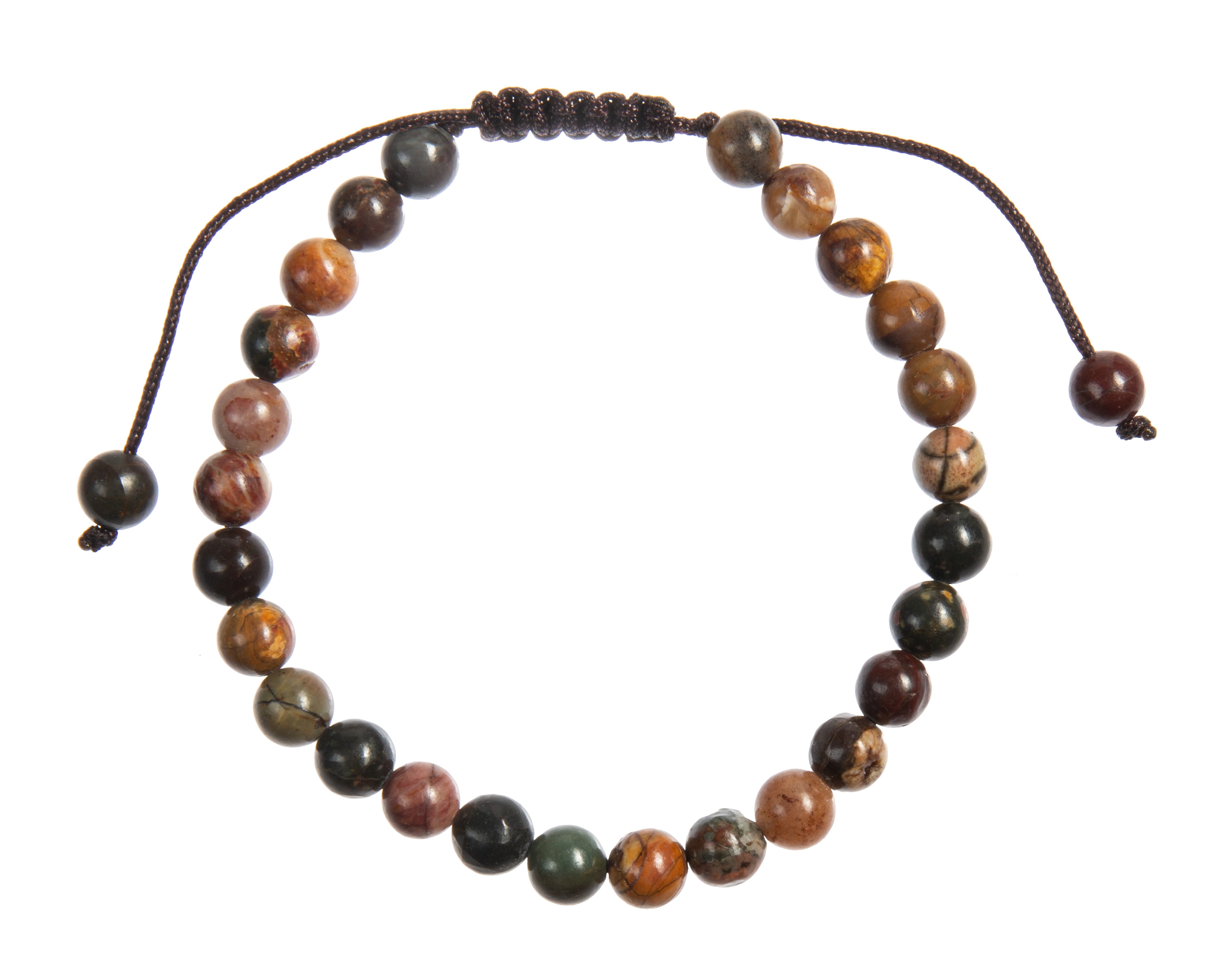 Red Turquoise Beaded Bracelet B4126-6MM