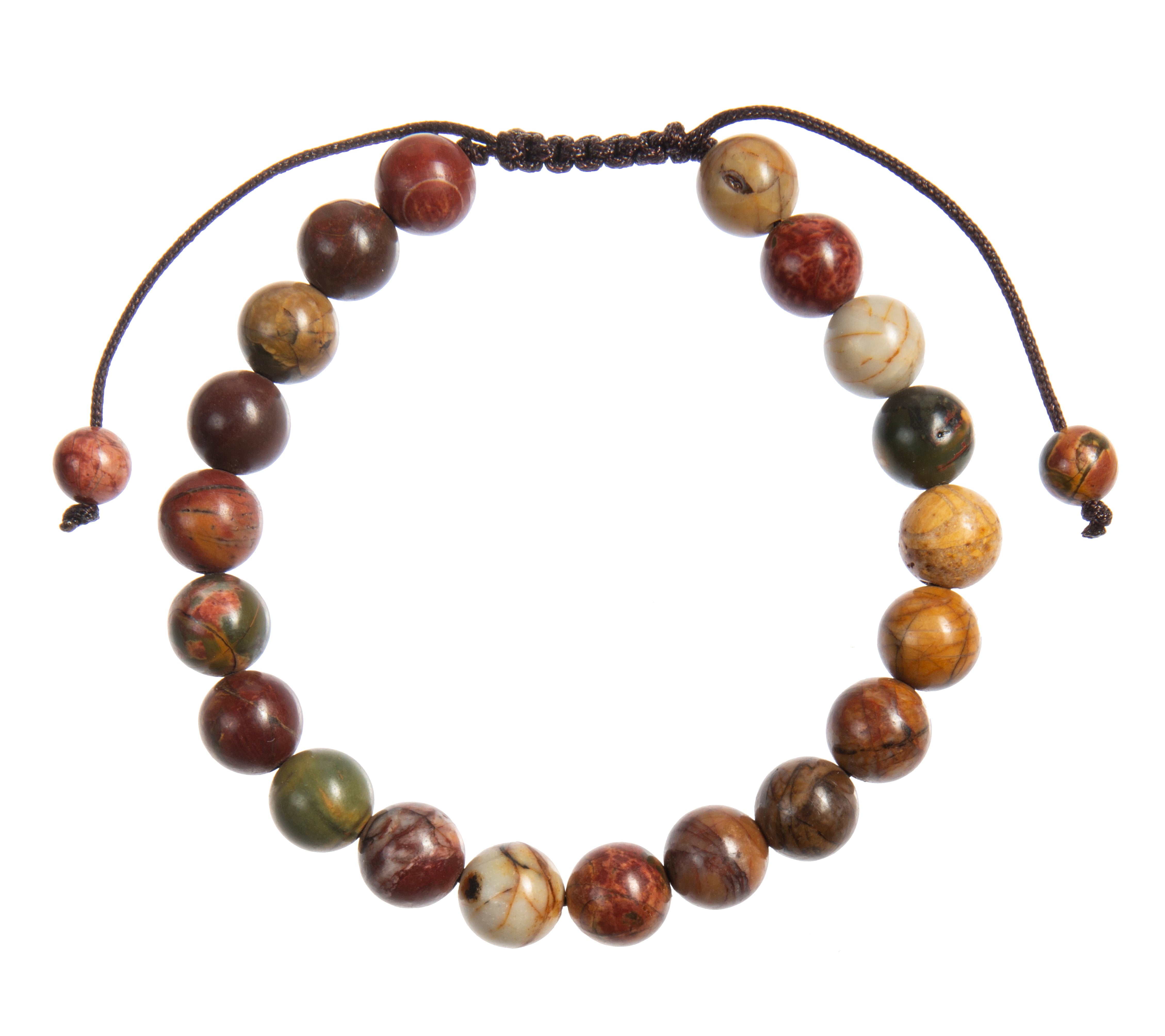 Red Turquoise Beaded Bracelet B4126-8MM