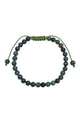 Moss Agate Stone Braided Bracelet B4131-6MM