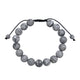 Matte Atlas Jasper Braided Shamballa Bracelet  B4148-10MM