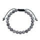 Matte Atlas Jasper Braided Shamballa Bracelet  B4148-8MM