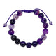 Purple Agate Stone Braided Bracelet B4149-10MM