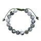 Tree Line Agate Stone Braided Bracelet B4150-10MM