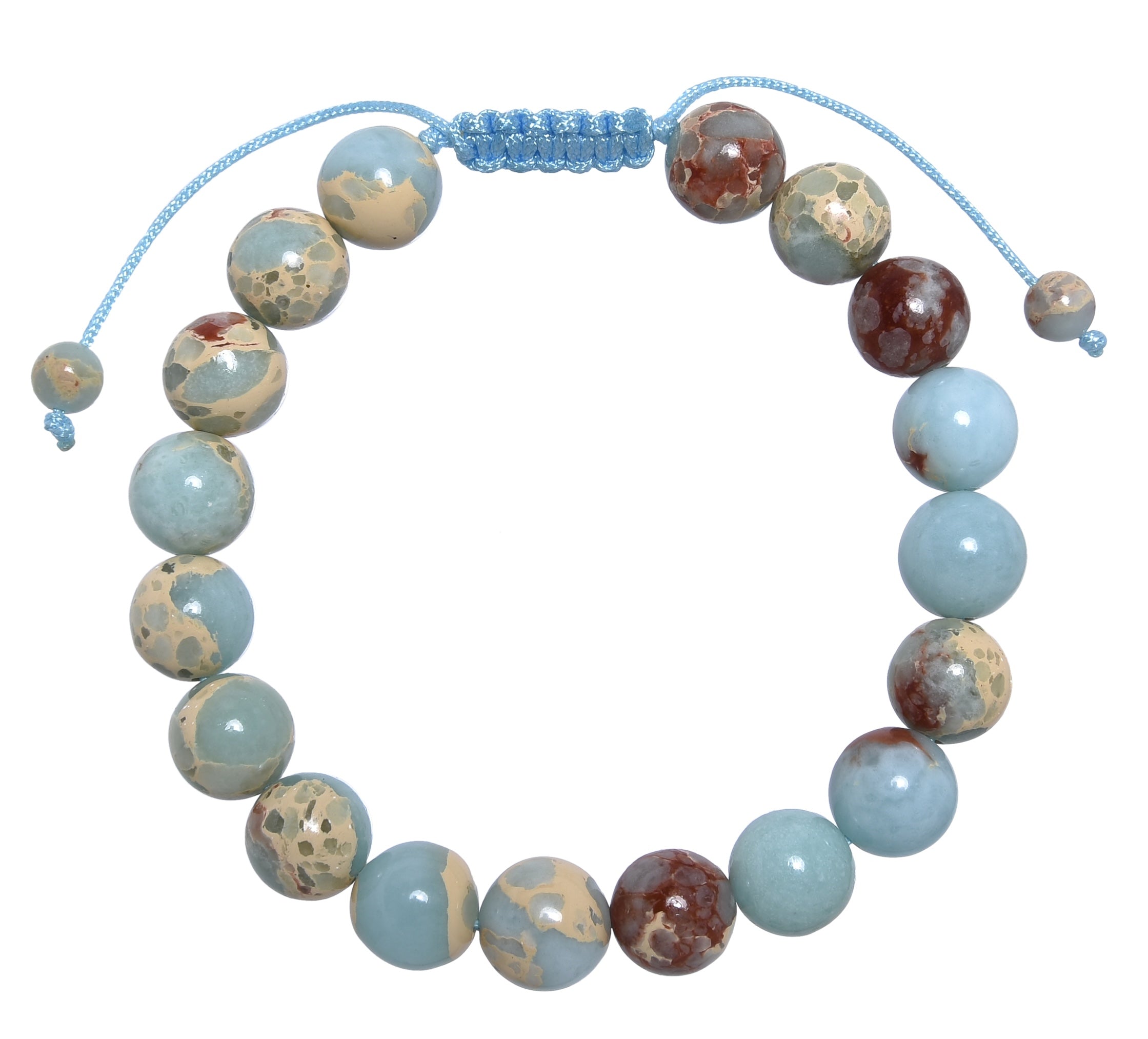 Shoushan Stone Braided Bracelet B4152-10MM