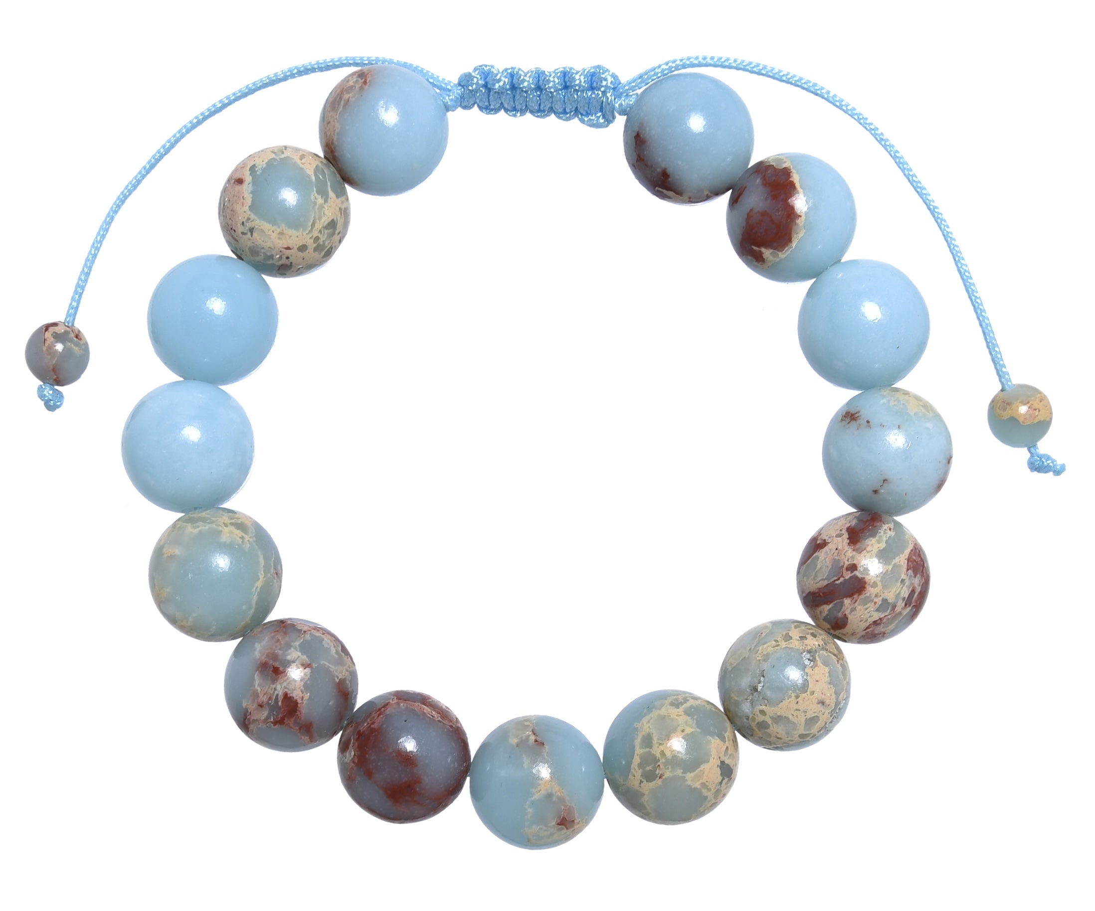 Shoushan Stone Braided Bracelet B4152-12MM