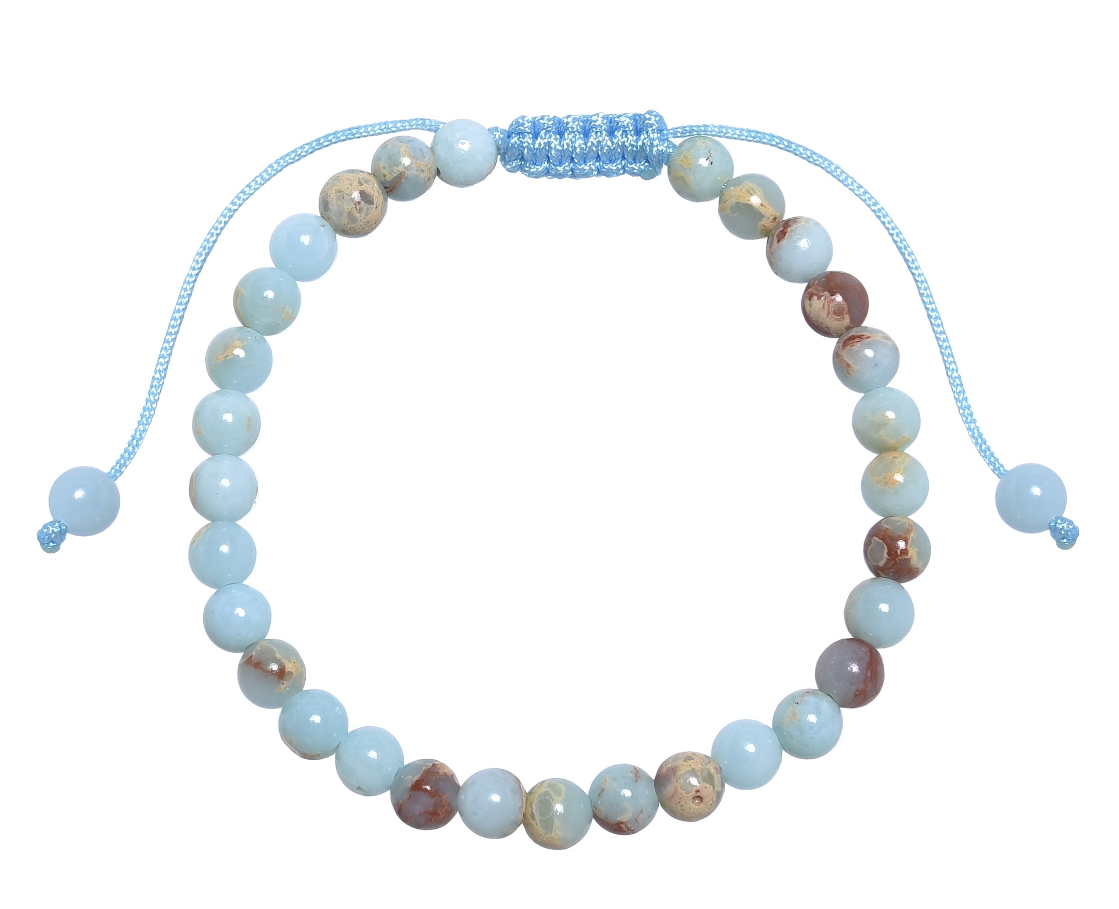 Shoushan Stone Braided Bracelet B4152-6MM