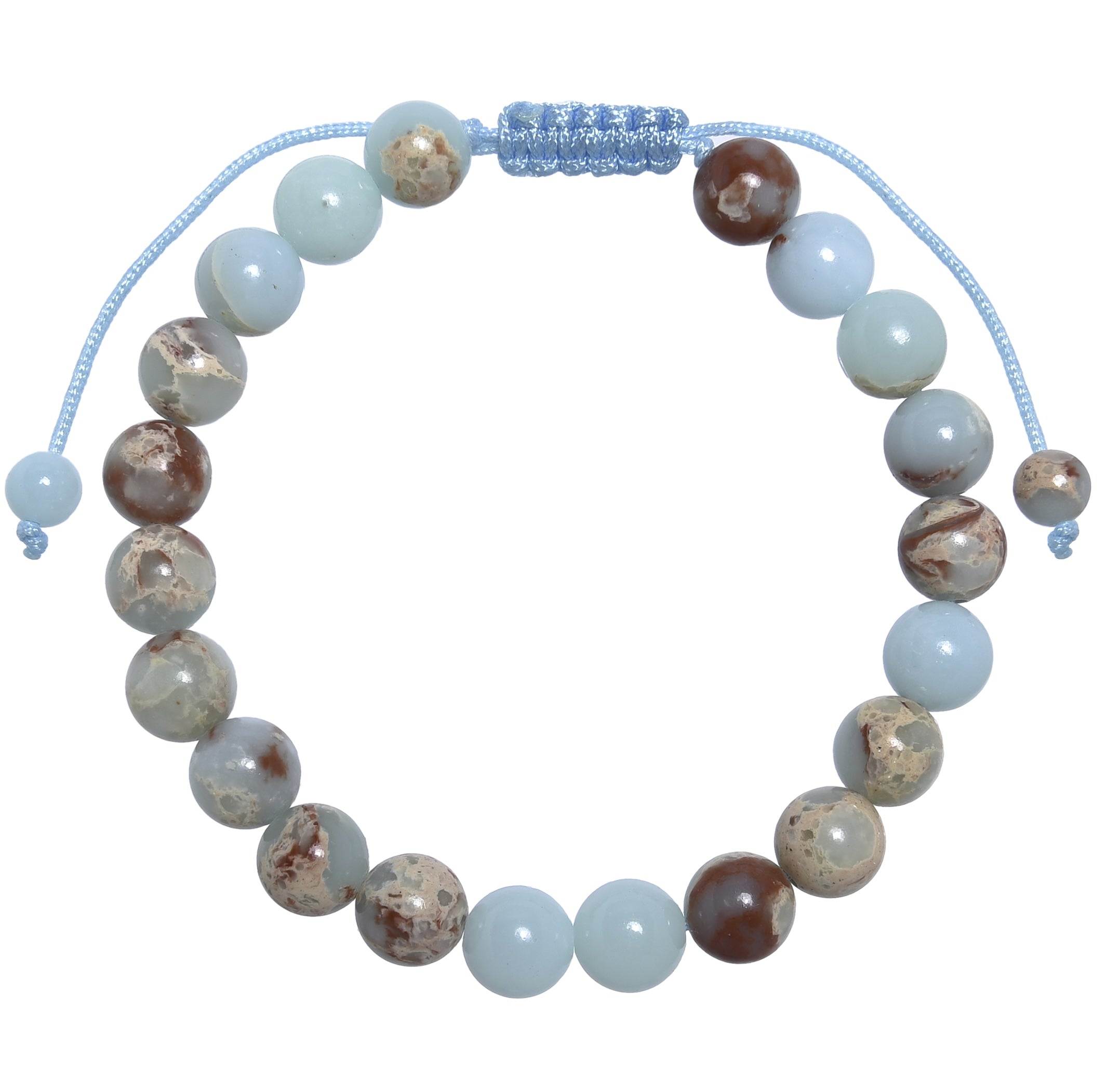 Shoushan Stone Braided Bracelet B4152-8MM