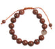Red Sesame Jasper Beaded Bracelet B4158 - 10MM