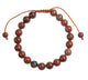 Red Sesame Jasper Beaded Bracelet B4158 - 8MM