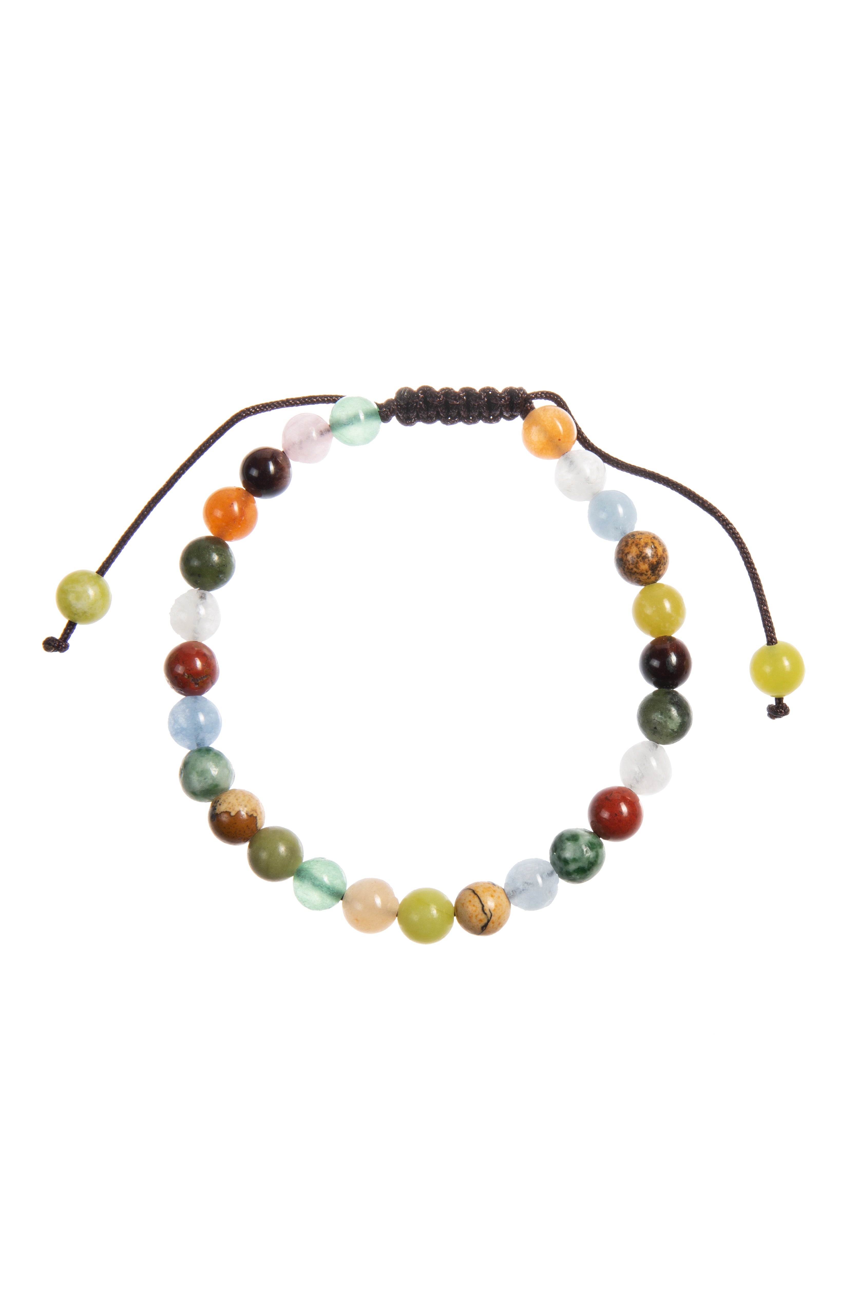 Mixed Stone Beaded Bracelet B4164 - 6MM