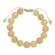 Yellow Jade Stone Braided Bracelet B4168-12MM
