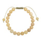 Yellow Jade Stone Braided Bracelet B4168-8MM