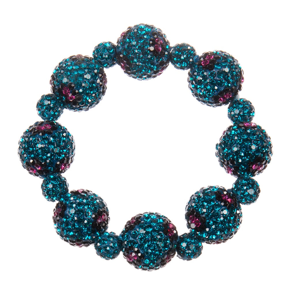Crystal Rhinestone Bracelet B4256-Blue