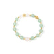 18K Gold Plated Green Aventurine Strech Bracelet B4320