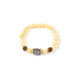18K Gold Plated Topaz Cubic Zirconia Strech Bracelet B4323
